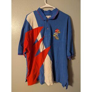 Vintage Budweiser Bud Light Bud Ice Football Helmet Polo XXL 90s Colorblock